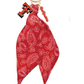 Texas Tech Red Raiders Logo Bandana Bag Charm