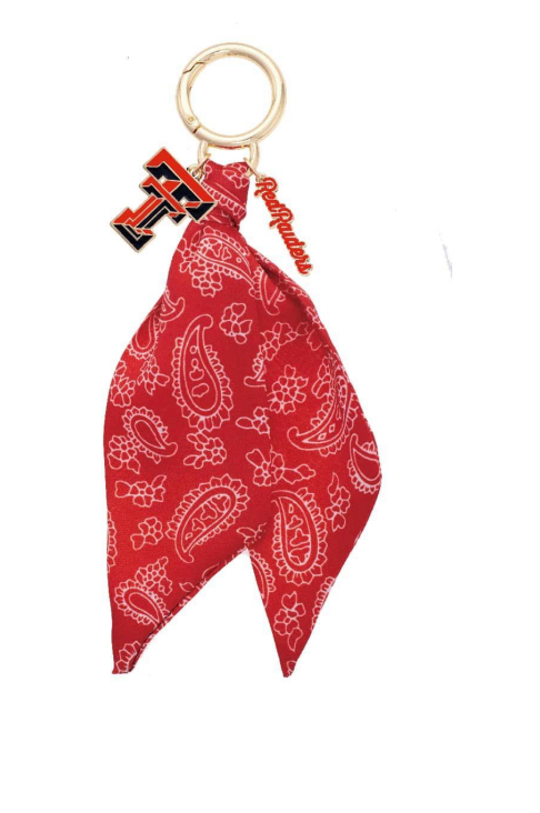 Texas Tech Red Raiders Logo Bandana Bag Charm