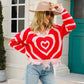 Red Heart Distressed Sweater