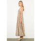 Strap Leopard Print Maxi Dress