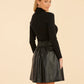 Leather Turtleneck Dress