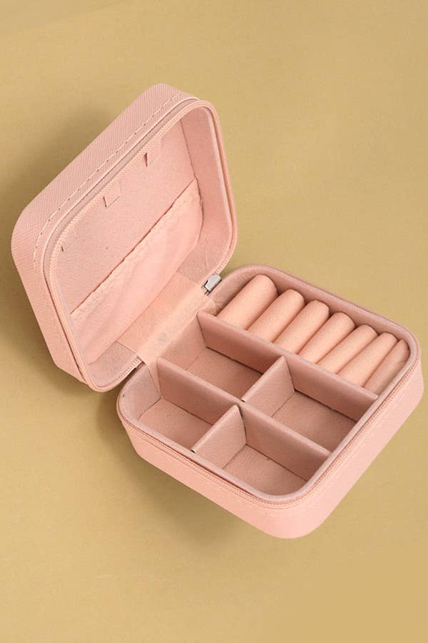 JEWELRY ORGANIZER TRAVEL BOX White
