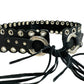 Black Grommet Fringe Belt