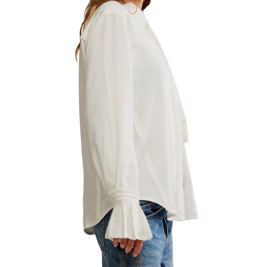 Mary Lou Silky Shirt Clean Ivory
