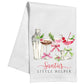 Santa's Little Helper Christmas Cocktails Kitchen Towel
