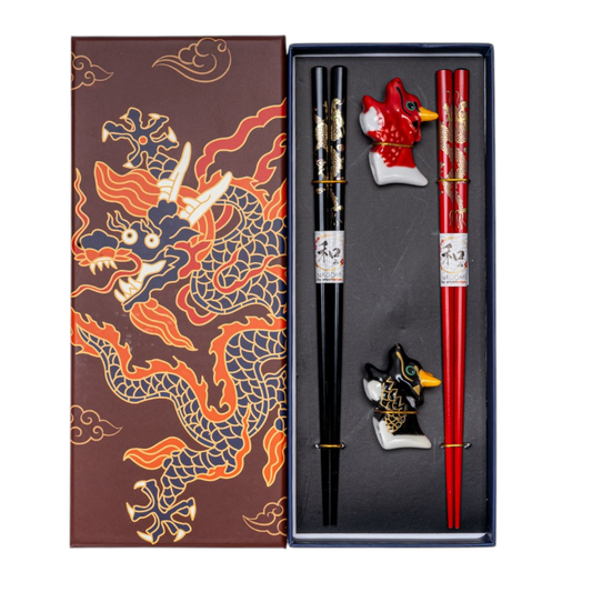 Oriental Dragon 2 Pair Chopstick set