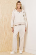 Fleece Pant Set with 3/4 Zip