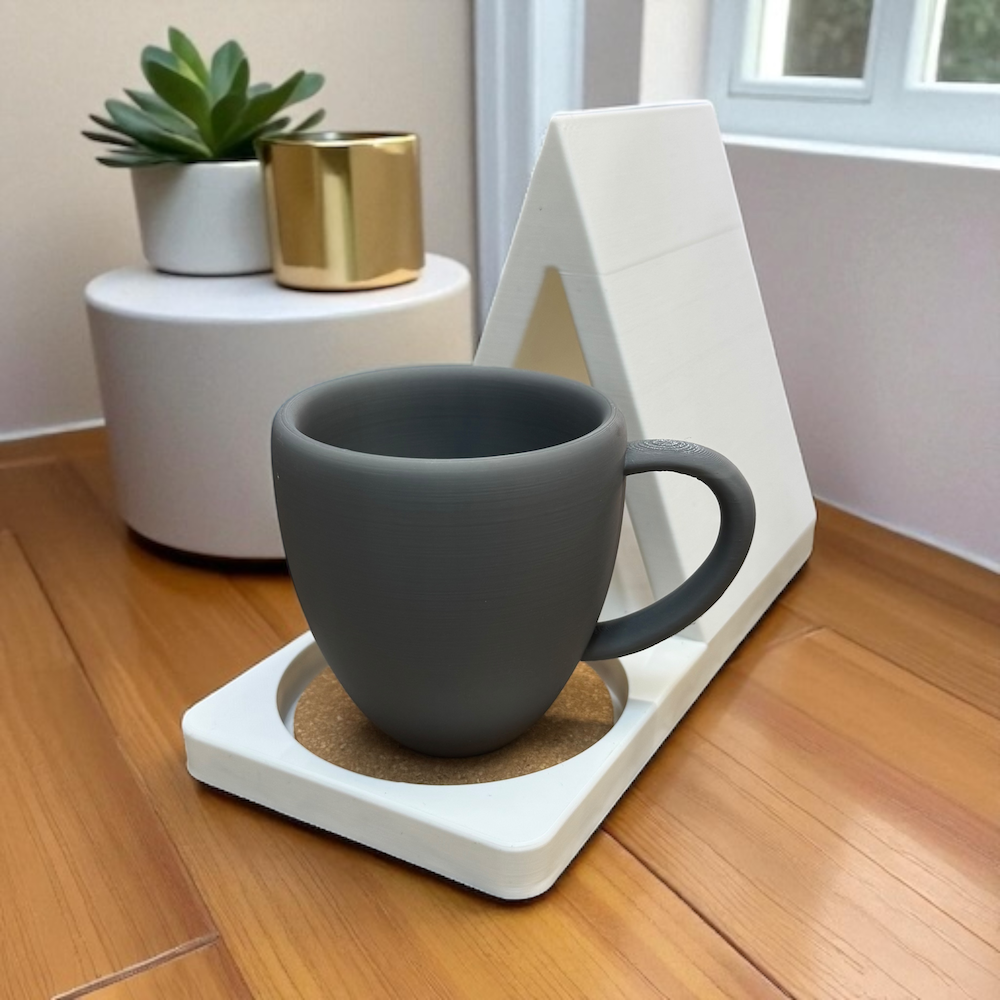 Book Stand Place Holder with Coaster