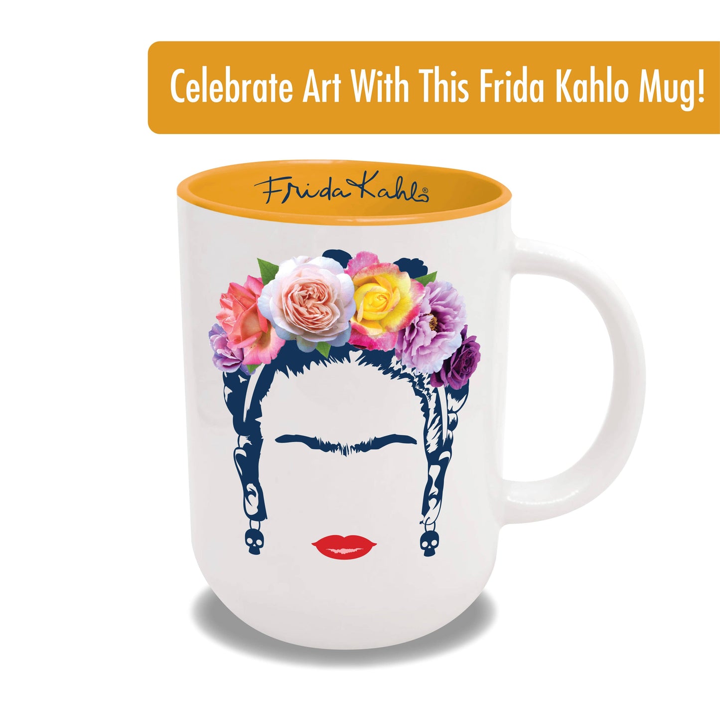 Frida Minimalist 20 oz Cappuccino Mug (wht)