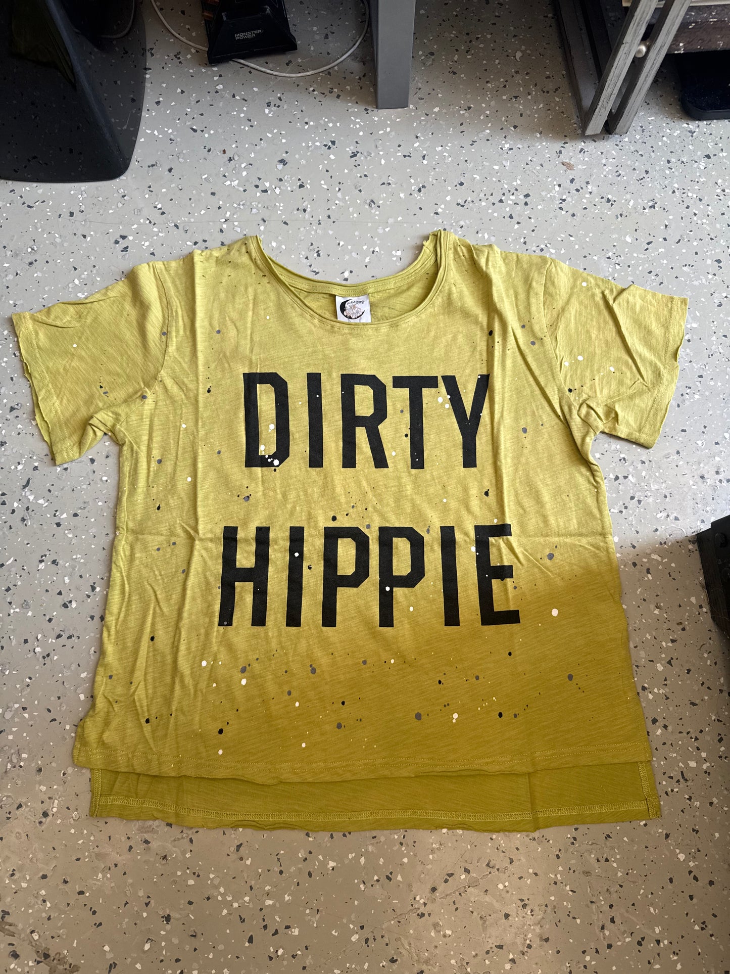 Dirty Hippie T Vintage Chartreuse