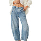 Free People Good Luck Mid Rise Barrel