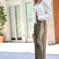 Silver Wide Leg Pants