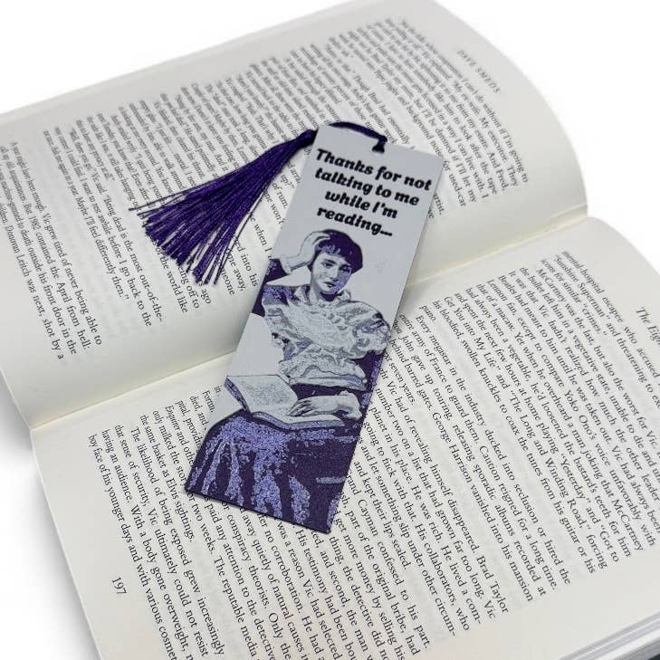 Thanks For Not Talking To Me While I'm Reading 3D Bookmark
