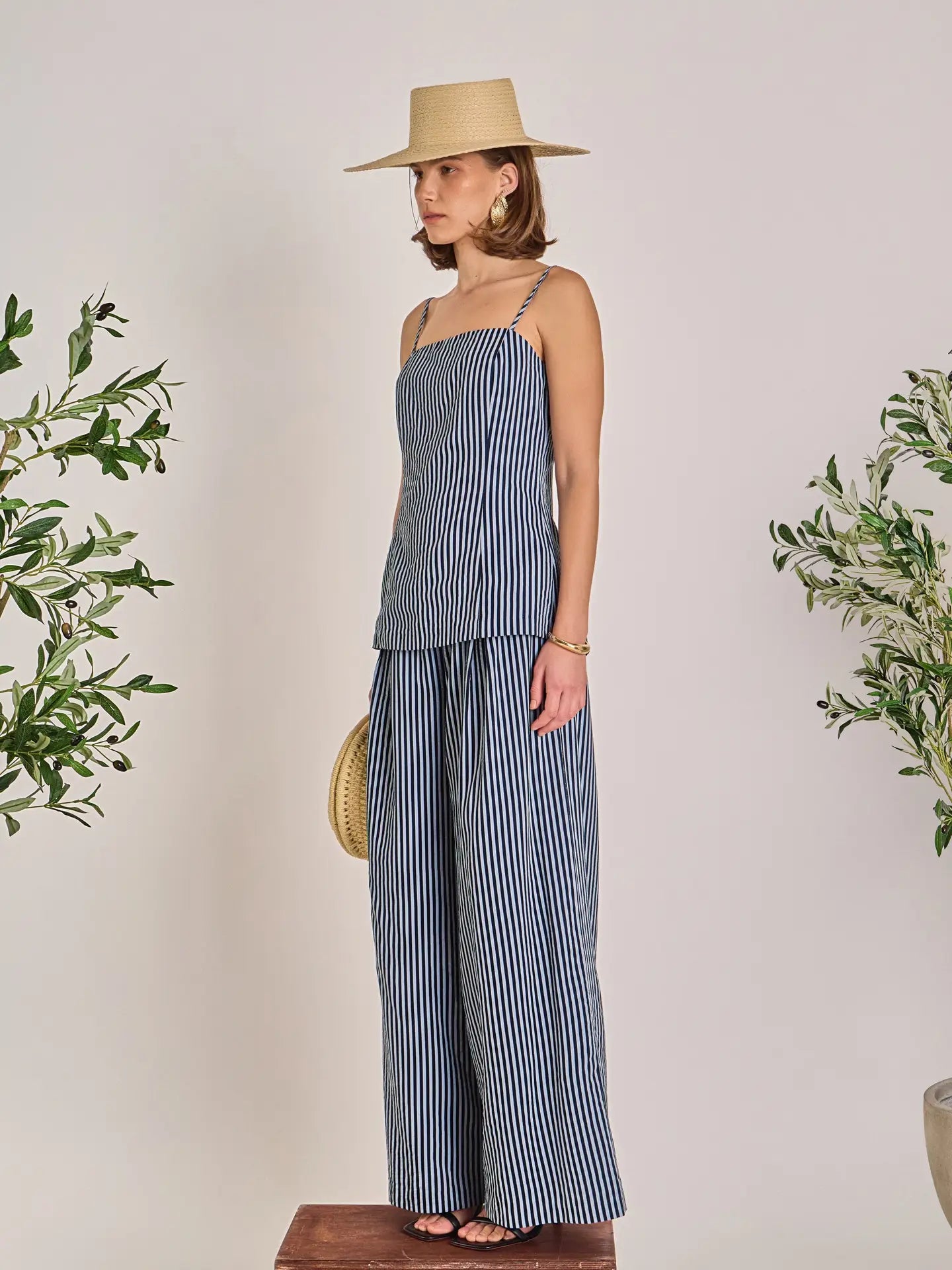Striped Wide Leg Pant
