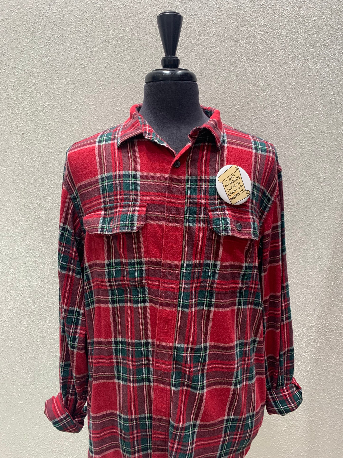 Vintage Repurposed Christmas Flannel