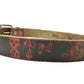 Red & Black Skull Belt