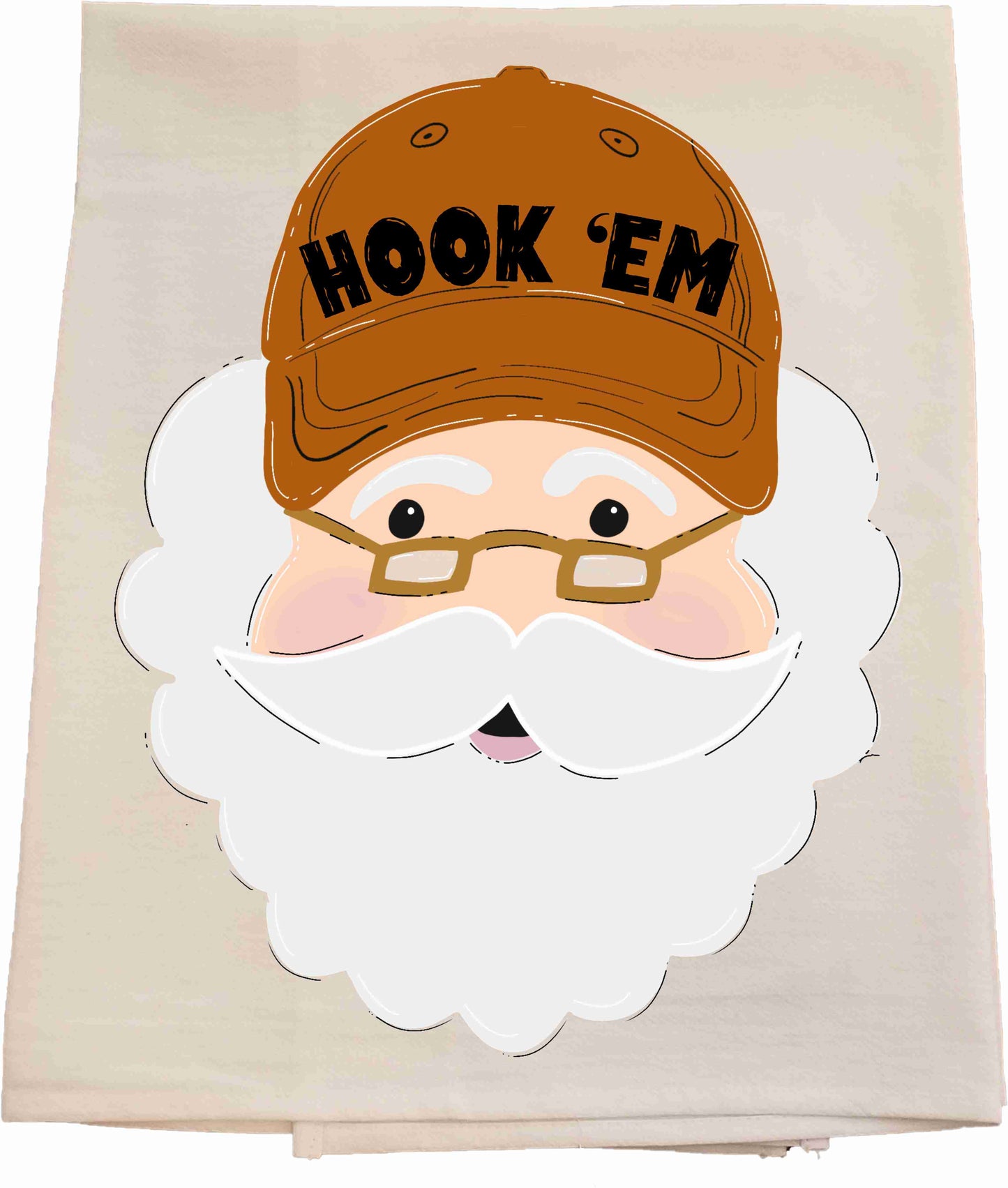 UT Santa Tea Towel