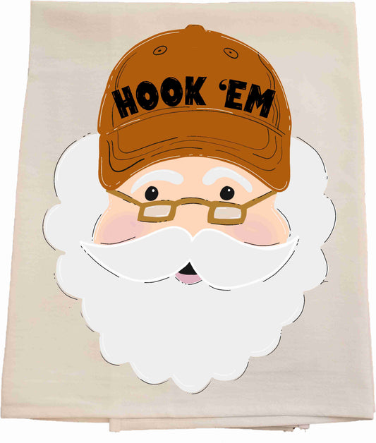 UT Santa Tea Towel
