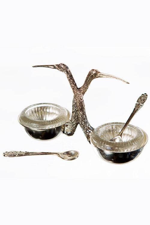 Stork Salt and Pepper Cellar