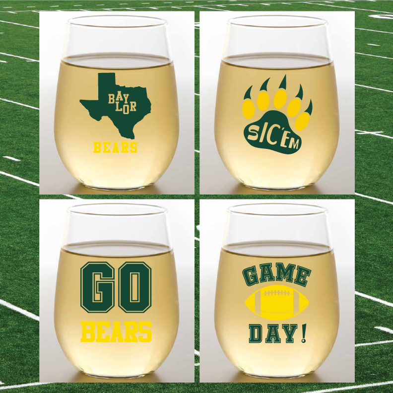 Plastic Wine Glasses: BAYLOR 2pk