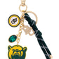 Baylor Bears Cluster Bag Charm in Green