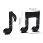 2pcs Set Music Note Food Stor Bag Clip