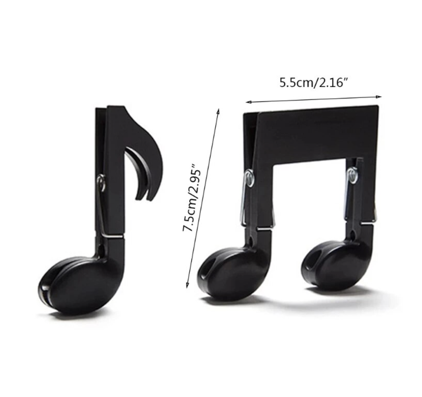 2pcs Set Music Note Food Stor Bag Clip