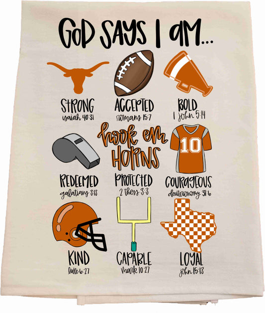 UT God Says Tea Towel