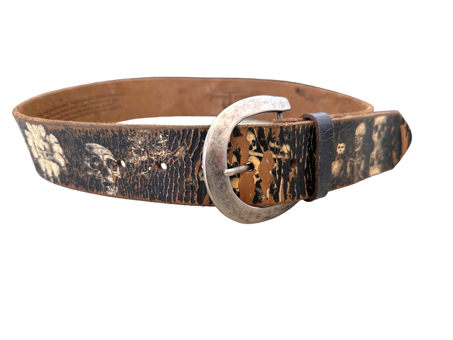 Wide Skull Belt