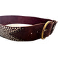 Burgundy Leather Belt