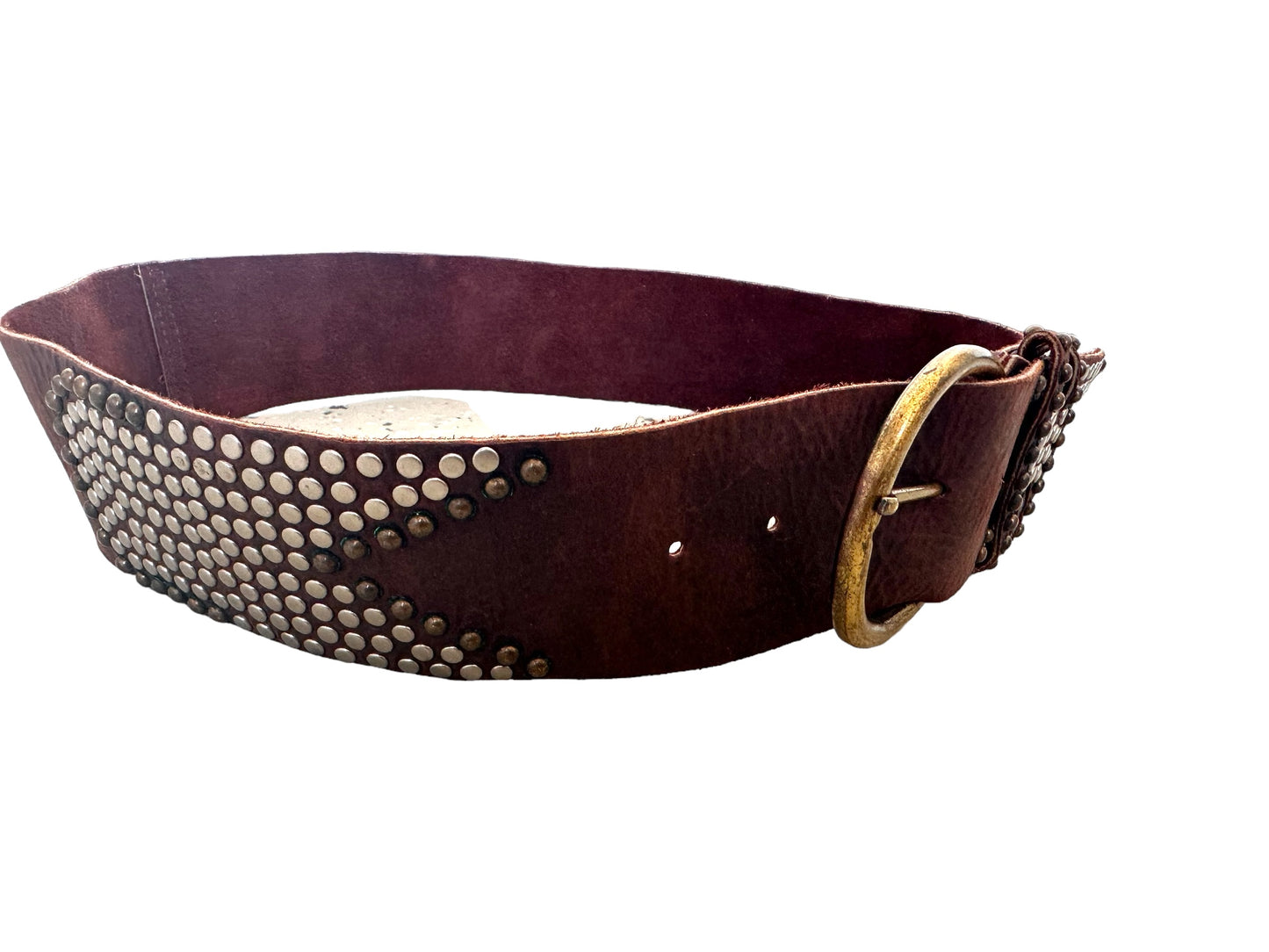 Burgundy Leather Belt