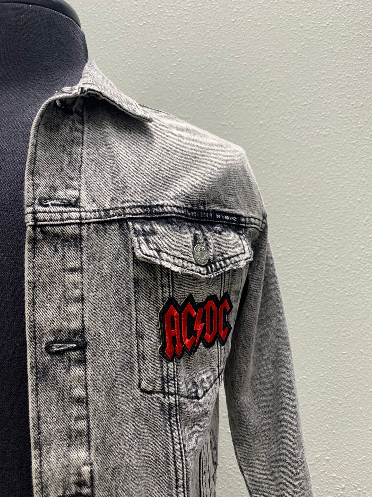 Vintage Repurposed AC/DC 80’s inspired Jacket
