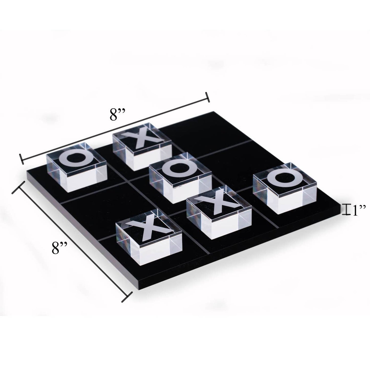 Acrylic Tic Tac Toe Set: Black