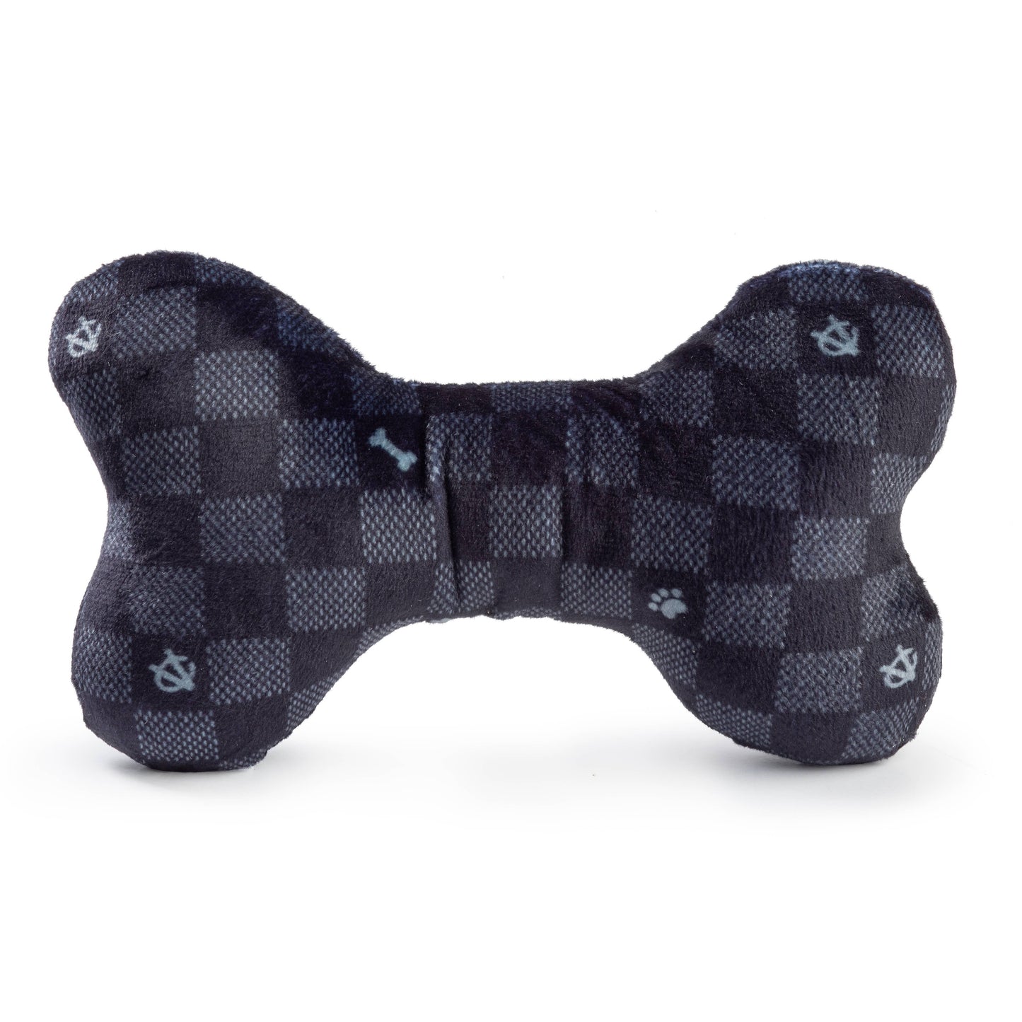 Black Checker Chewy Vuiton Bone  Small