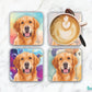 Golden Retriever Set of 4 Coasters