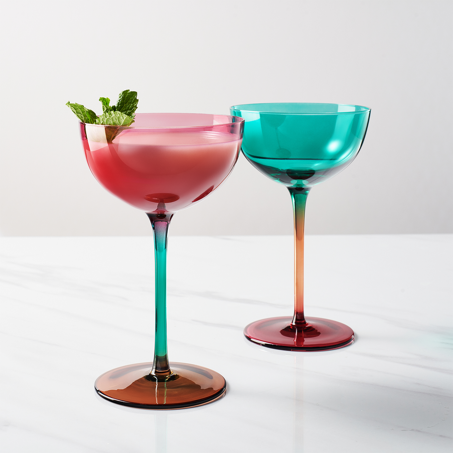 Artisanal Colored Coupe - Set of 2 - 7.4 OZ