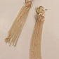 GOLD KNOT TASSEL DROP EARRINGS