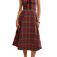 Free Peoople Freya Plaid Mini Cherry