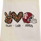 Aggie Peace Love Tea Towel