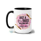 Just a girl Building her empire printed Large Coffee Mug