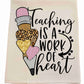 Teacher Heart Tea Towel