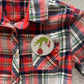 Vintage Repurposed Grinch Flannel