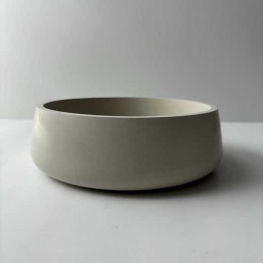 Daza - Concrete Bowl: Off white / With hole