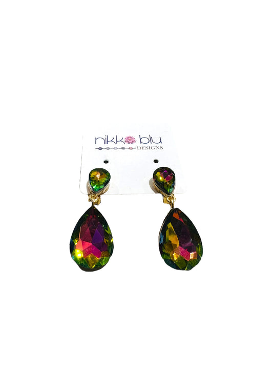 Clip on Multicolor Earrings