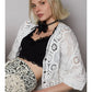 Crochet Woven Cardigan Top