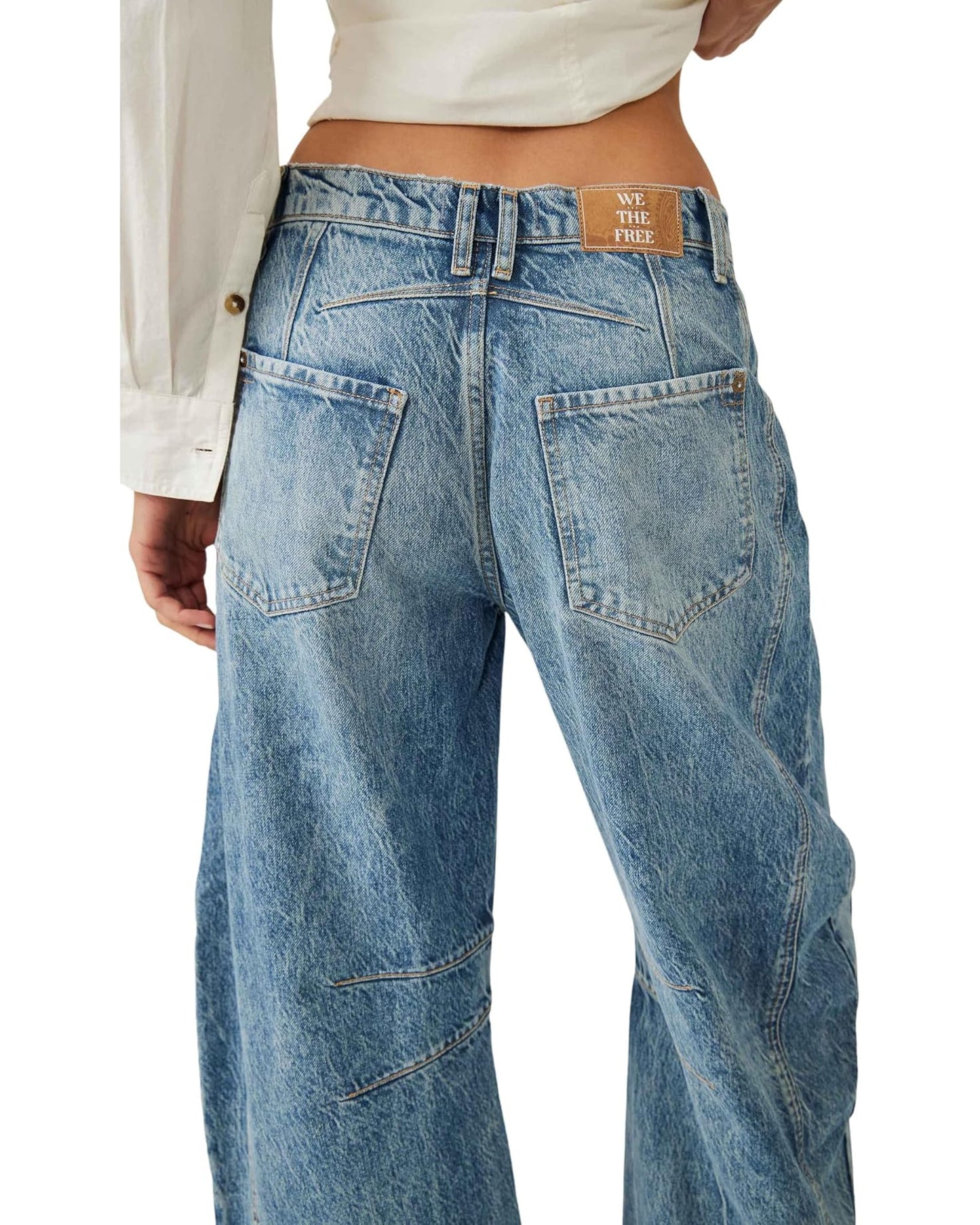 Free People Good Luck Mid Rise Barrel