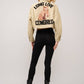 Long Live Cowgirls Patch Twill Denim Jacket: TAUPE