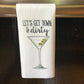 Alcohol Bar Towels: Let the Fun Be-Gin