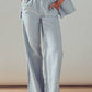 Dew Blue Open Front Soft Tailored Blazer