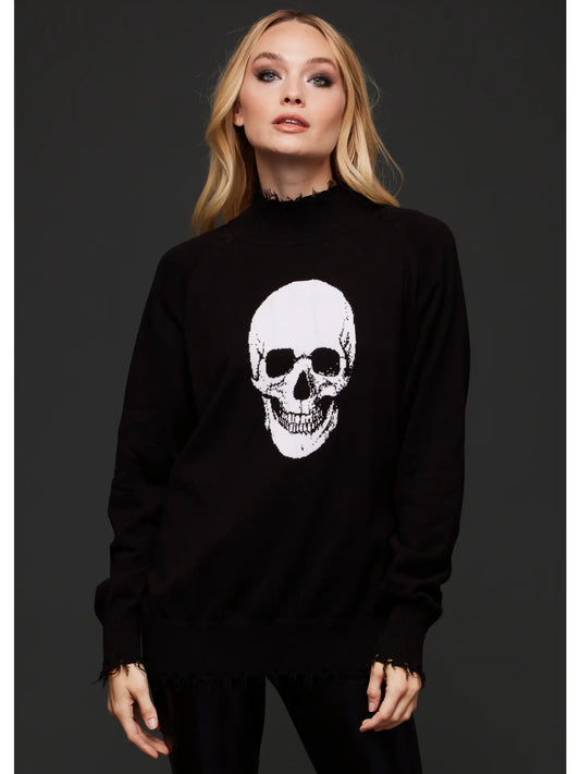 Skull Sweater Distressed